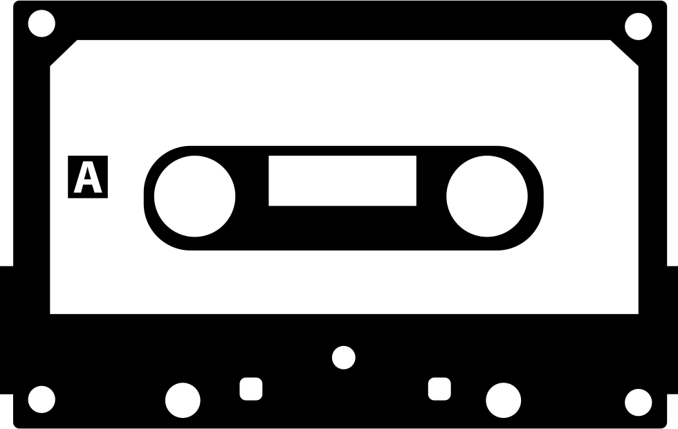 Cassette Tape With Black Border Comments - Cassette Tape Transparent Logo (980x620), Png Download