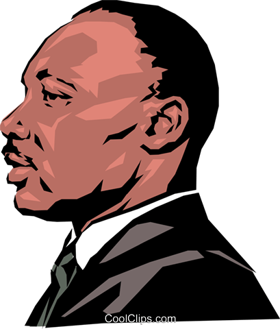 Martin Luther King Royalty Free Vector Clip Art Illustration - Martin Luther King Png (409x480), Png Download