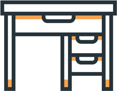 Dedicated Desk - Portable Network Graphics (1000x403), Png Download