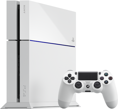Playstation General Clipart Black And White Library - Sony Playstation 4 Pro White (573x382), Png Download