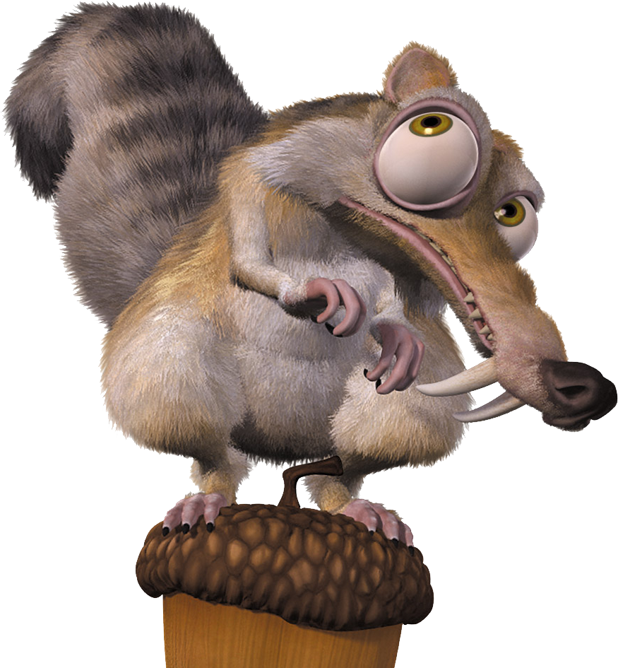 Ice Age Squirrel Png Image - Ice Age Posters (875x945), Png Download
