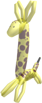 Balloon Giraffe - Stuffed Toy (420x420), Png Download