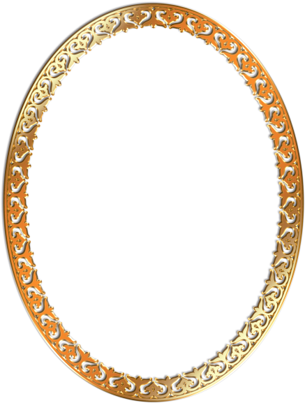 Golden Photo Frame Png Transparent Image - Picture Frame (500x655), Png Download