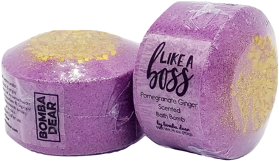 Like A Boss Pomegranate And Ginger Bath Bomb - Bath Bomb (1160x665), Png Download