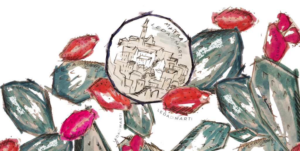 Matera Seen By Ldm - Sketch (1024x517), Png Download