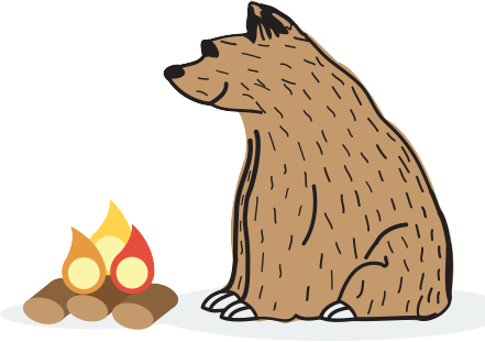 Fs Bear - Forest School (441x311), Png Download