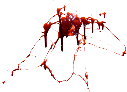 Blood Splatter - Blood Png (500x356), Png Download