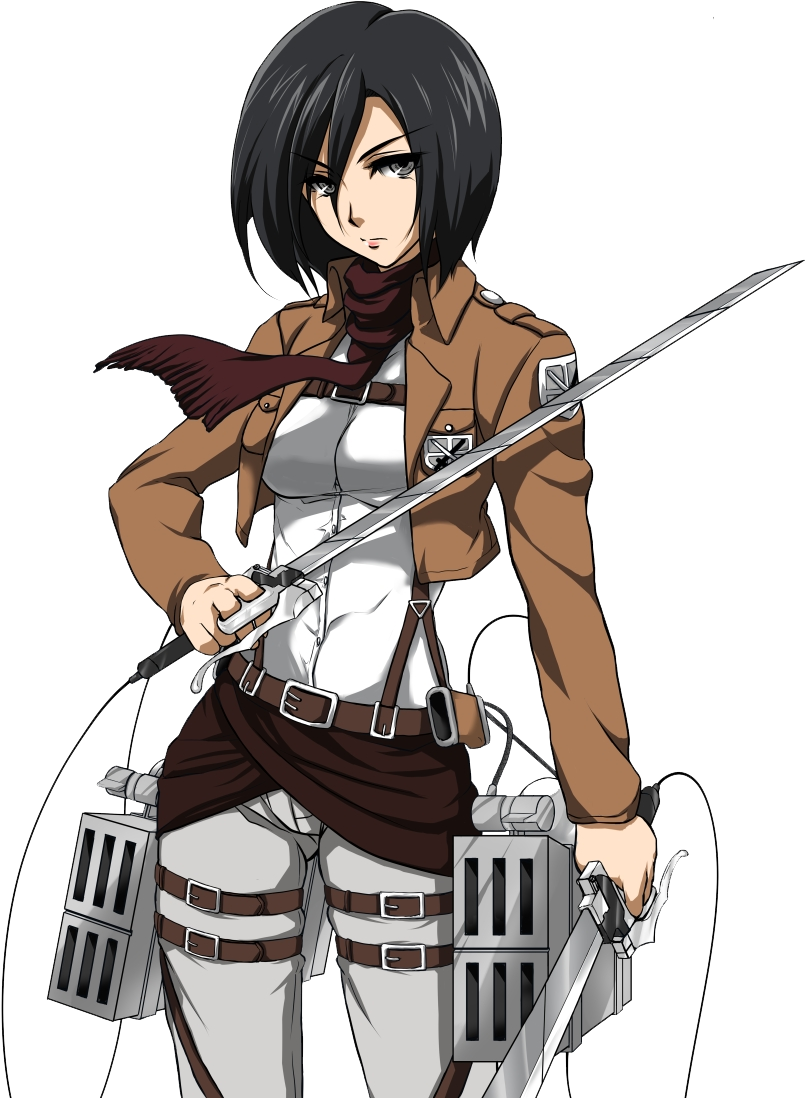 Mikasa Ackerman Render By Mikumendoza2-d6lkrqh - Anime Shingeki No Kyojin (827x1169), Png Download