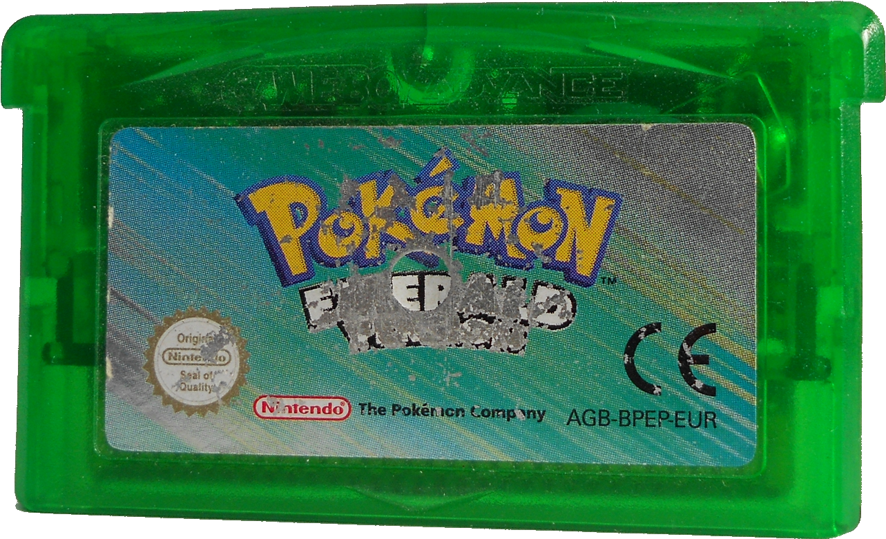 Pokemon Emerald Game Cartridge - Wallet (2162x1622), Png Download