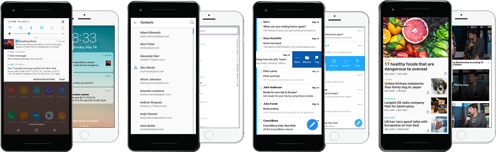 Instant Notifications - Aol Mail (1690x500), Png Download