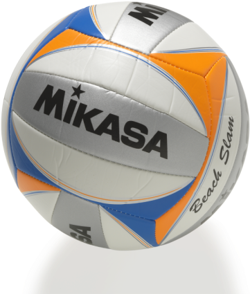 Mikasa Vxs-10 Beach Slam, Size - Mikasa Beach Cup 1614 Beach Volleyball Orange / White (500x500), Png Download