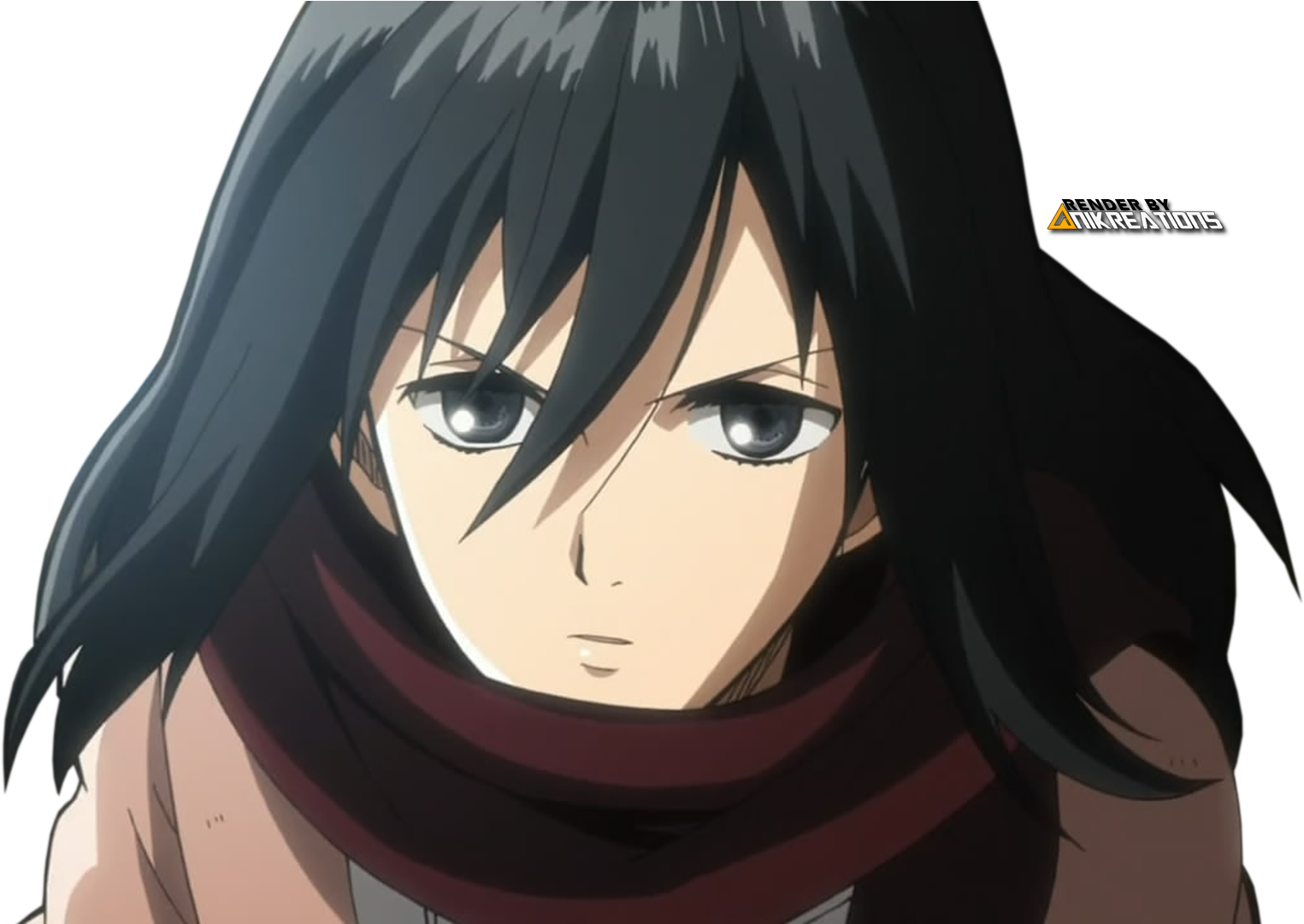 Anime Render Mikasa Ackerman - 진격 의거 인 일코 (1600x1080), Png Download