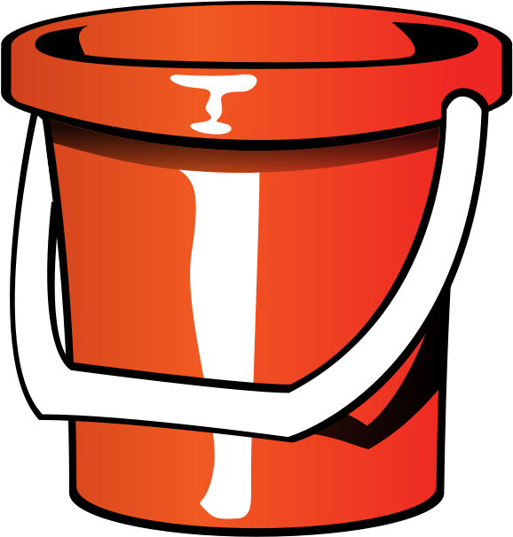 Pail Clip Art At Vector Png Clipartix - Bucket Clip Art (600x588), Png Download