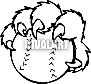 Black Bear Clipart Cougar Claw - Panther Paw (361x333), Png Download