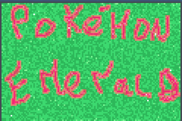 Pokemon Emerald Pixel Art - Poster (600x400), Png Download
