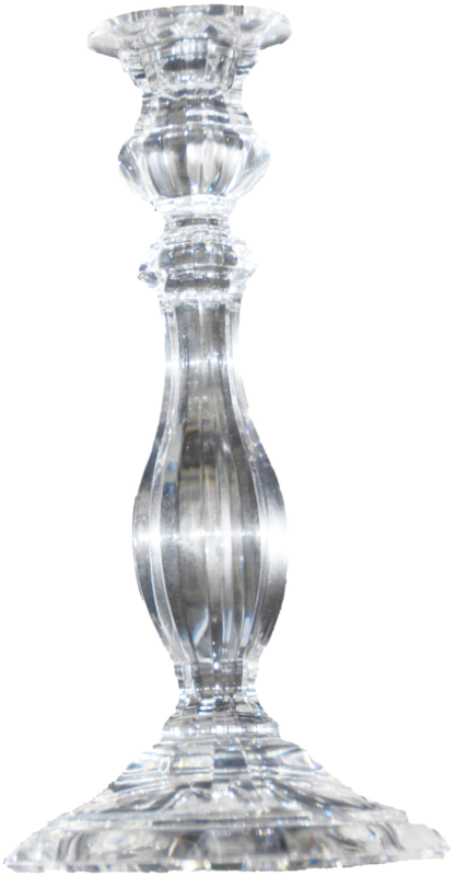 Mikasa Ambassador 9" Crystal Candle Holders - Decanter (678x1024), Png Download