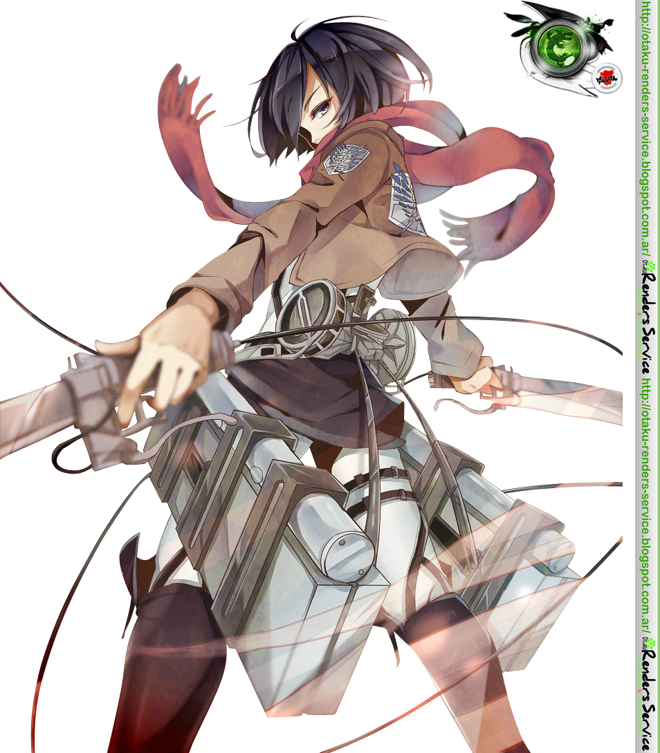 Mikasa - Attack On Titans Anime (954x1089), Png Download