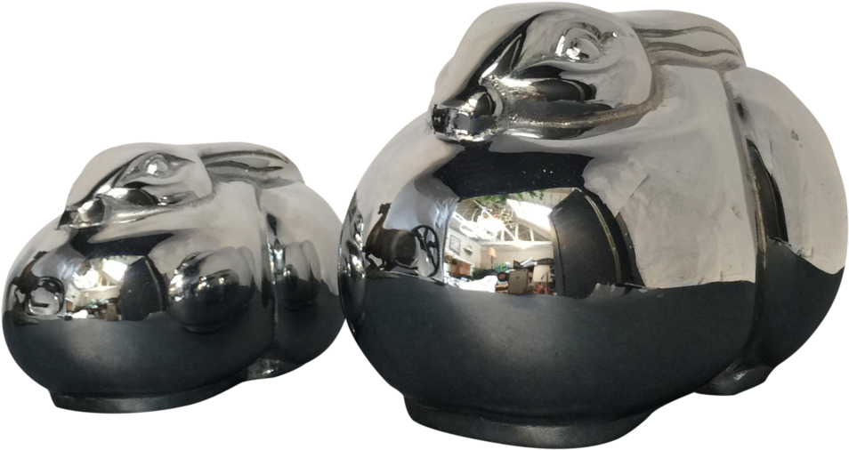 Mikasa Art Deco Chrome Bunnies - Art Deco (1059x560), Png Download