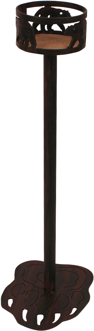 Iron Bear Band Drink Holder With Bear Paw Base - Drink (900x1200), Png Download