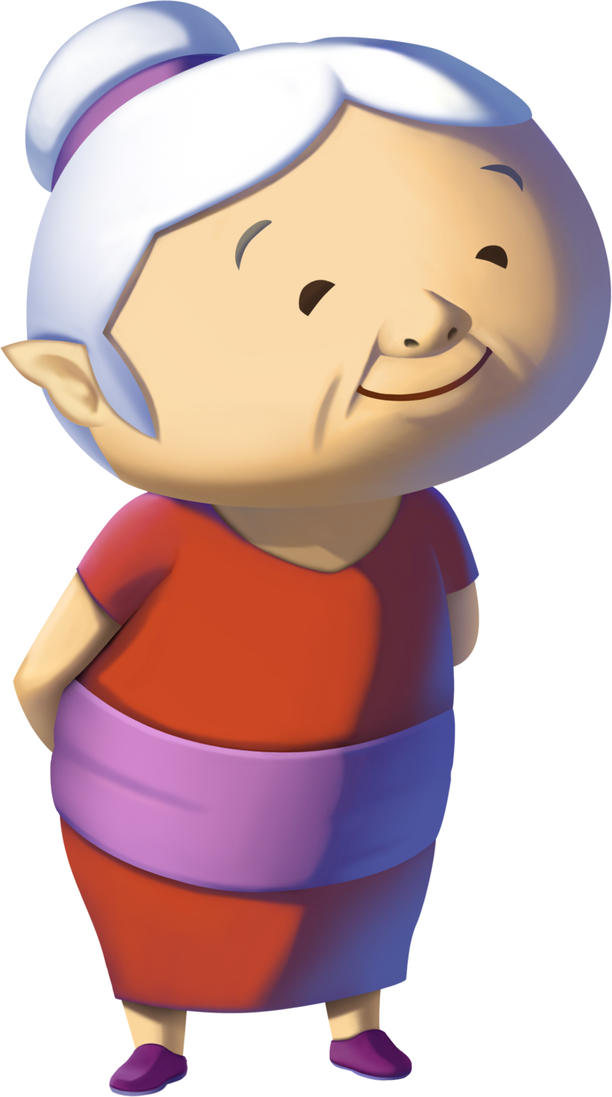 Grandma Cartoon Transparent (1200x2148), Png Download