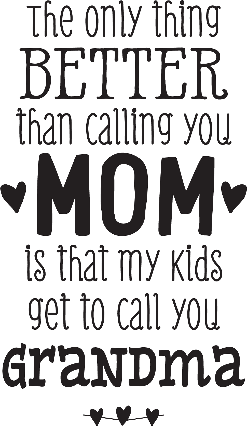 We Love Grandma Png Svg Transparent Library - Mothers Day Gifts Quotes (1875x1875), Png Download