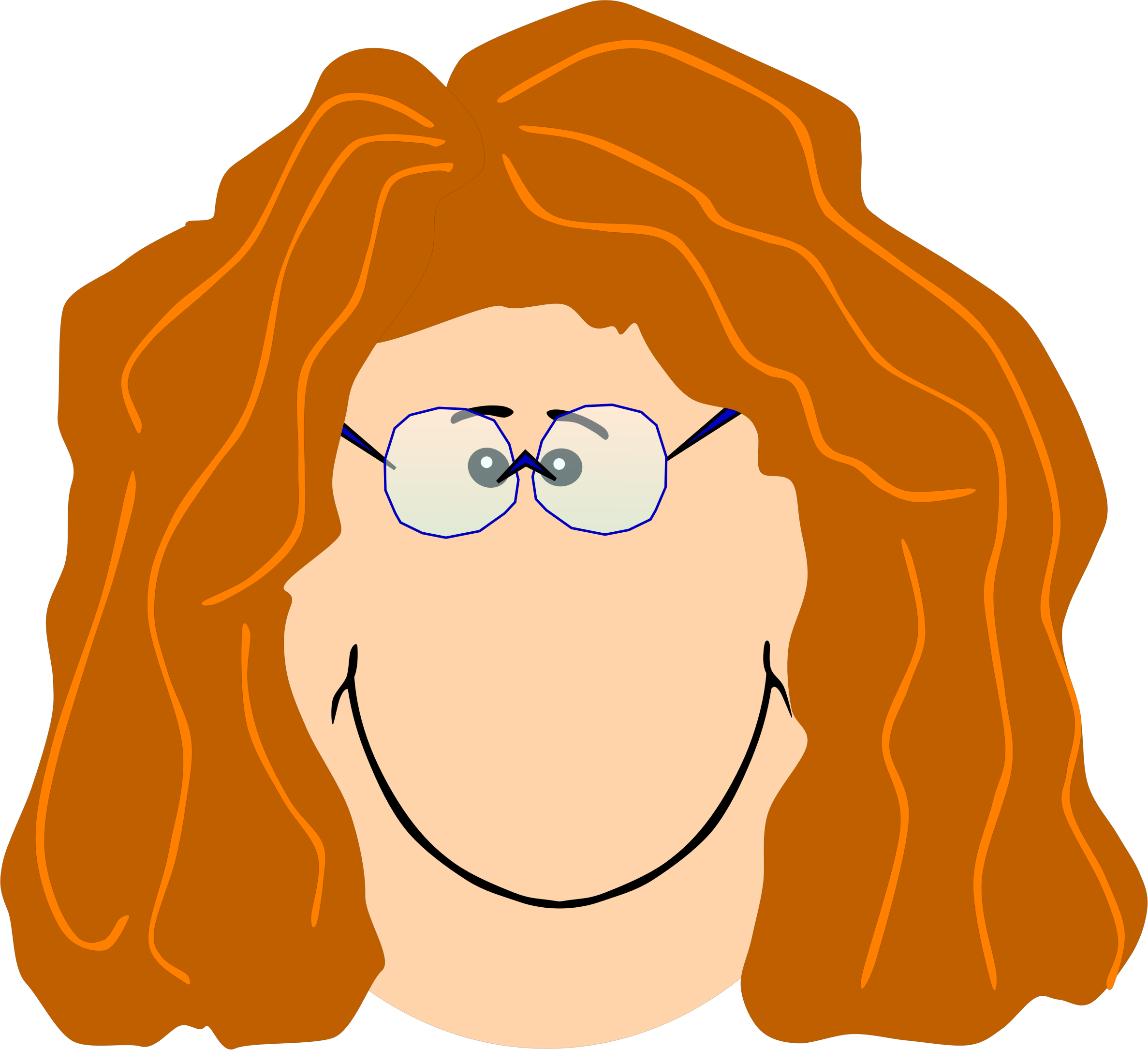 This Free Icons Png Design Of Grandma With Spectacles (2374x2170), Png Download