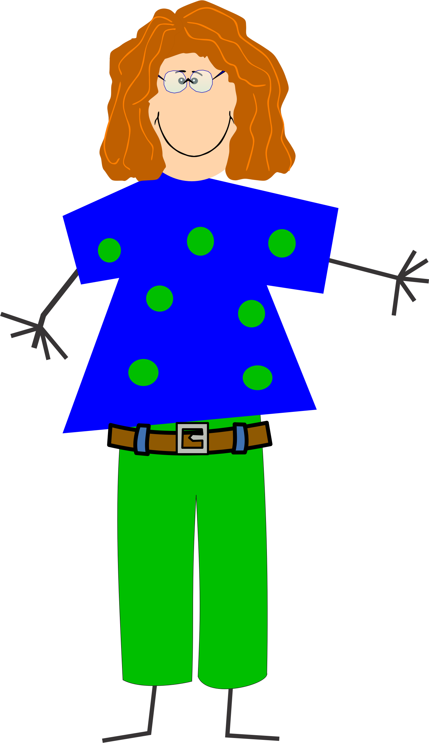 This Free Icons Png Design Of Grandma With Glasses (1371x2374), Png Download