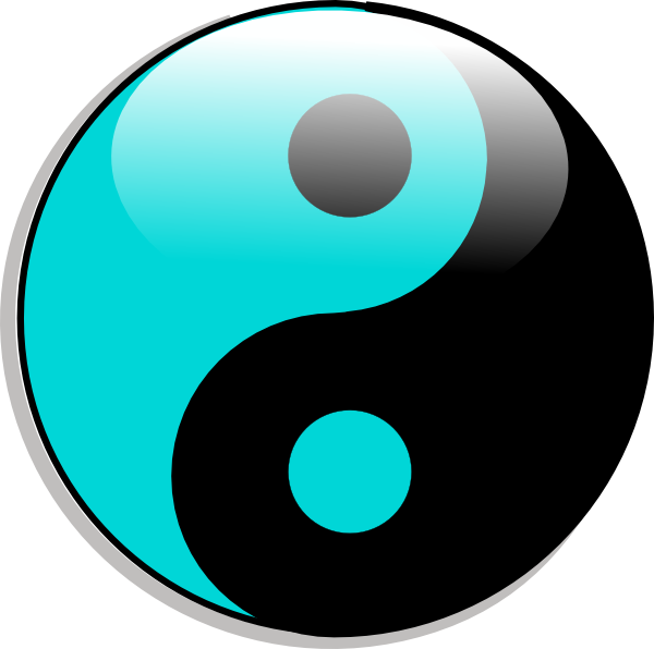 Free Vector Yin Yang Clip Art (600x596), Png Download
