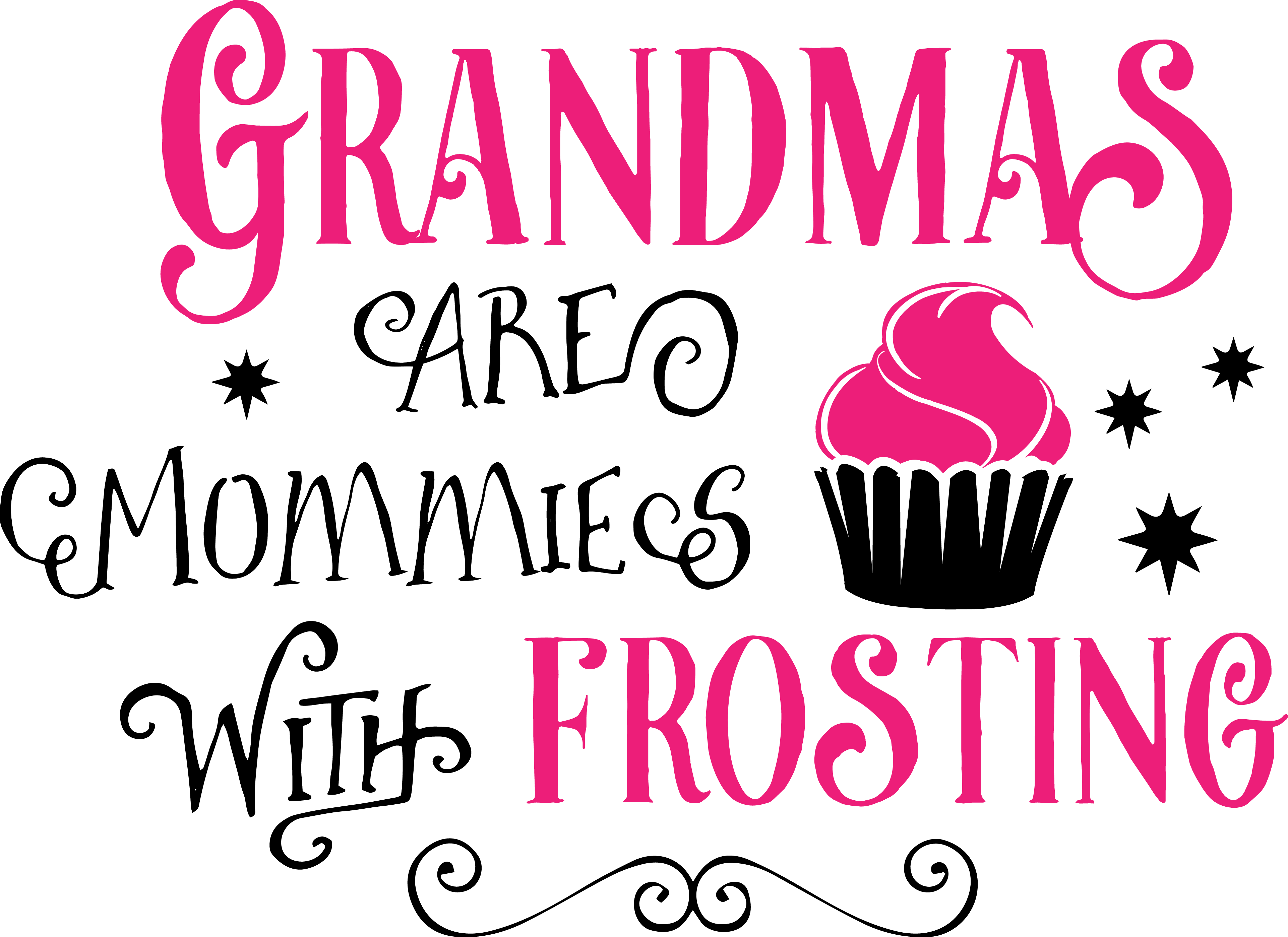 Mimi Grandma For Free Download On Mbtskoudsalg Png - Joyfulmoose Grandma Canvas Tote Bag - Cupcake Pink (3843x2797), Png Download