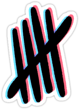 Image By Nutella Is Life - 5sos Stickers (375x360), Png Download