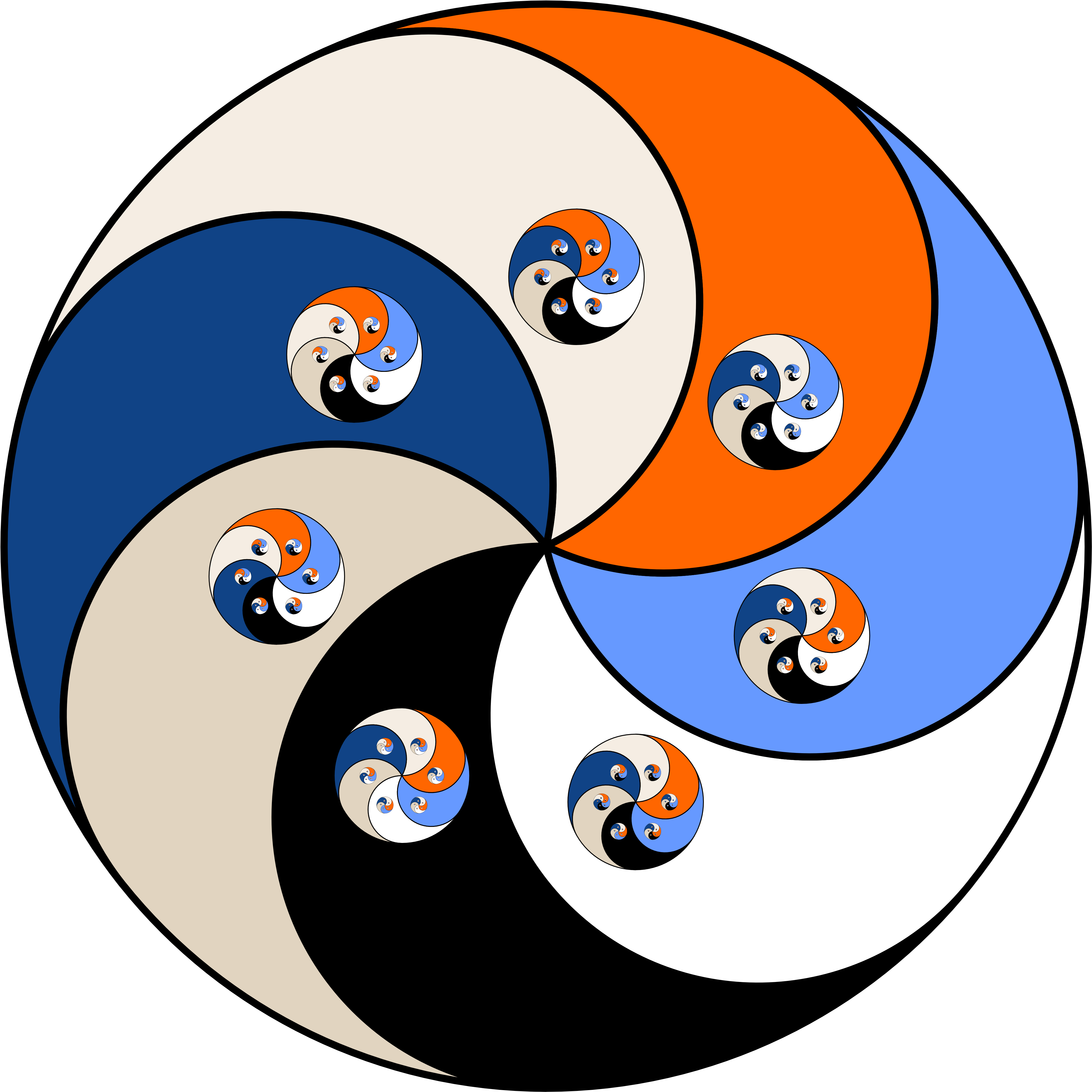 Yin Yang Yong Level - Yin Yang Yong Trucker Hat, Adult Unisex, White And (4096x4096), Png Download