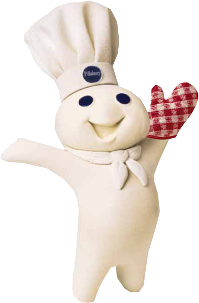 Poppin' Fresh, The Pillsbury Dough Boy - Pillsbury Dough Boy (426x626), Png Download