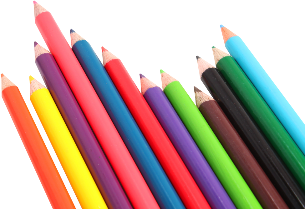 Pencil Free Vector Free Png Image - Color Pencils Png (1024x704), Png Download