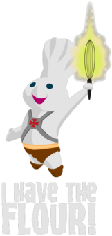 I Have The Flour - Cartoon (674x518), Png Download