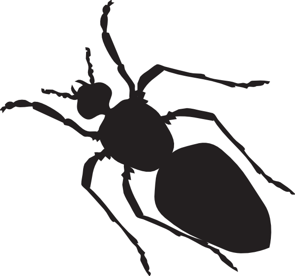Fat Full-black Ant Silhouette Tattoo Design - Ant Body Shape (600x561), Png Download