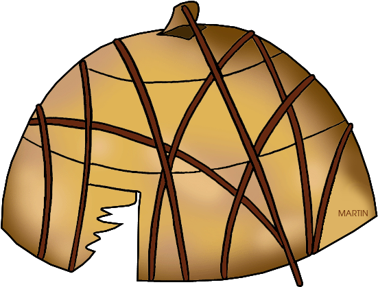 Native American Clipart Wigwam - Native American Homes Clipart (648x432), Png Download