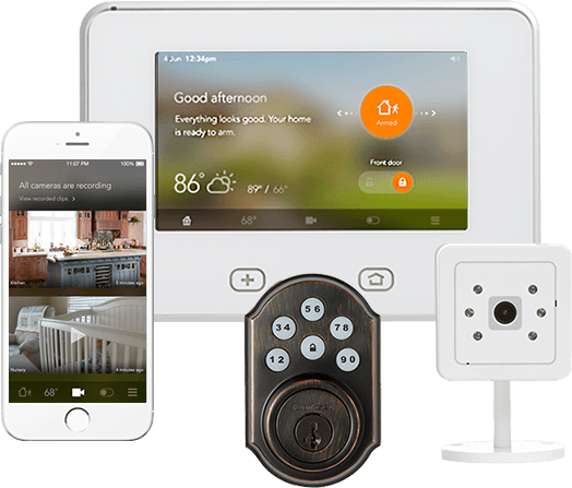 A Quick Look At The Pros And Cons Of Vivint Smart Home - Vivint Home Security System (524x447), Png Download