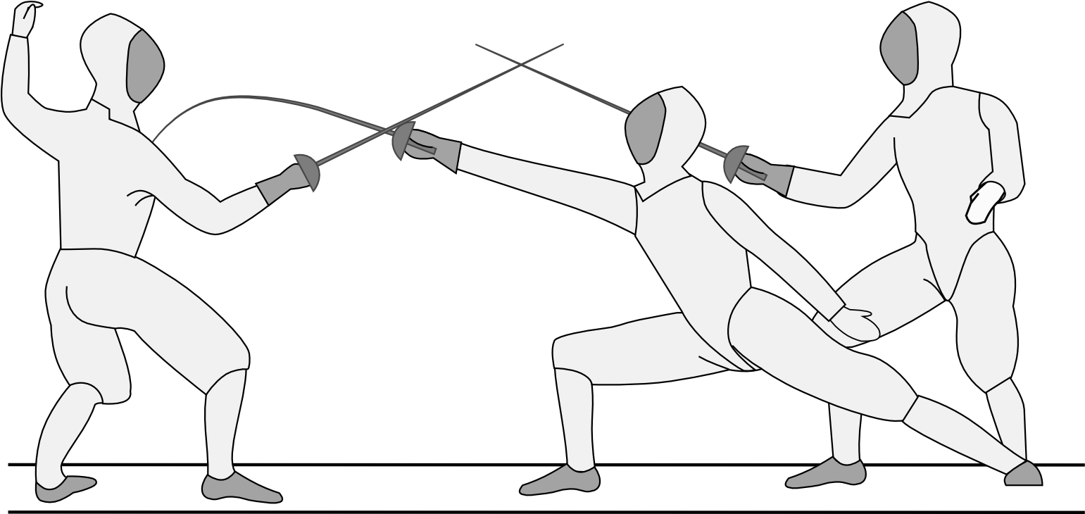 Fencing Plunge - Fencing (1600x800), Png Download
