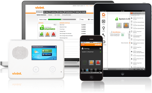 Vivint Home Security - 2 Gig Home Security System (548x331), Png Download