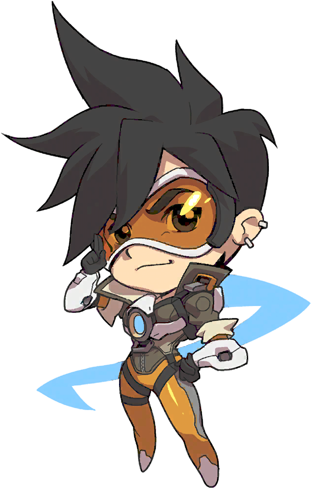 Clip Black And White Stock Image Tracer Cute Png Wiki - Overwatch Tracer Cute Spray (1024x1024), Png Download