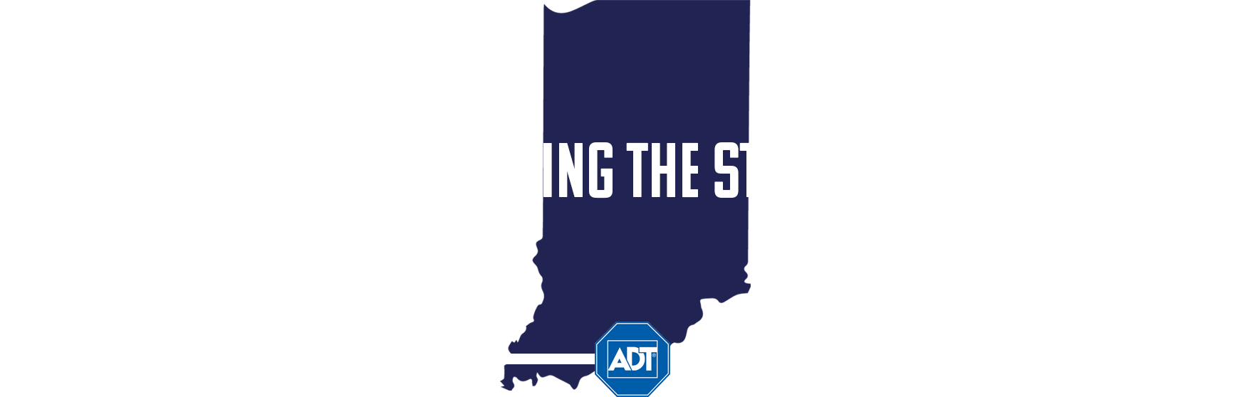 Submit - Indiana - Home State - Gray On White - Lantern Press (1755x558), Png Download