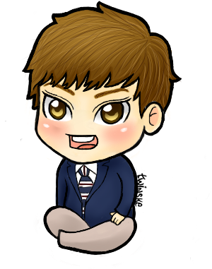 Xiumin Exo - Exo Cartoon Xiumin (327x448), Png Download