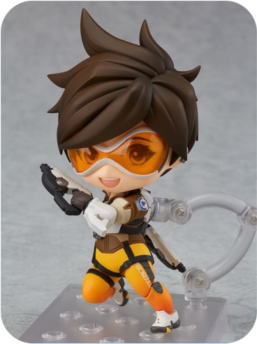 Nendoroid No. 730 Overwatch: Tracer Classic Skin Edition (500x500), Png Download