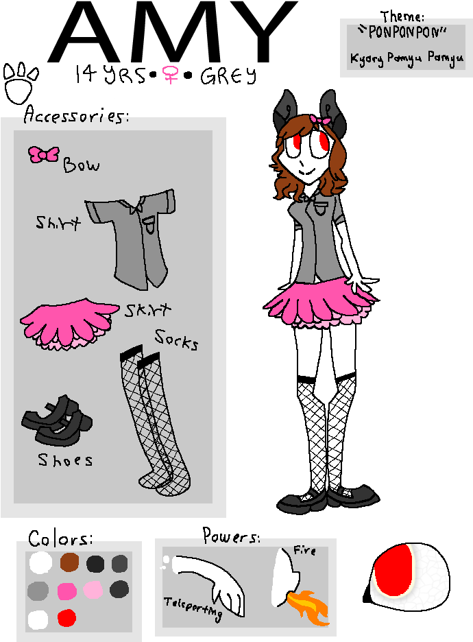 Nekogirl Enderman Kawaii - Cartoon (720x960), Png Download