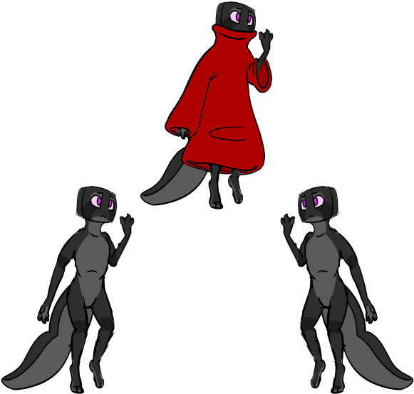 Wish Is Based Off My Modded Enderman Plush I Made His - Illustration (740x640), Png Download