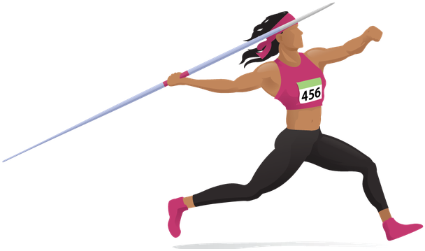 Female Athletic Cliparts - Athletic Clip Art (686x399), Png Download