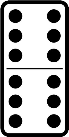 Clip Art Domino (390x480), Png Download