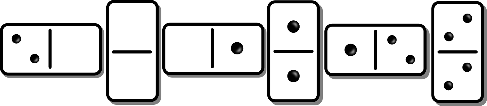 Png Stock Dominoes Game Clipart - Dominoes Clipart (1572x343), Png Download
