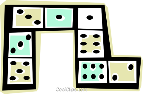 Dominos Royalty Free Vector Clip Art Illustration (480x315), Png Download