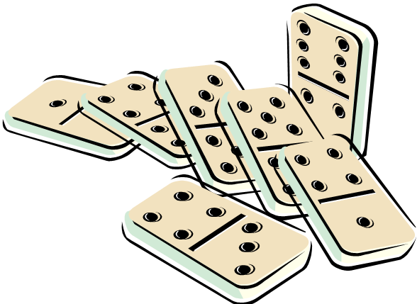 Dominoes Clipart (588x429), Png Download